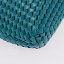 Bottega Veneta INTRECCIATO Clutch Bag Leather Emerald Green Auth 207290M-7