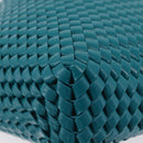 Bottega Veneta INTRECCIATO Clutch Bag Leather Emerald Green Auth 207290M-14