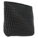 Bottega Veneta INTRECCIATO Clutch Bag Leather Dark Brown Silver Auth 207291M-1