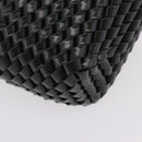 Bottega Veneta INTRECCIATO Clutch Bag Leather Dark Brown Silver Auth 207291M-10