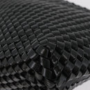 Bottega Veneta INTRECCIATO Clutch Bag Leather Dark Brown Silver Auth 207291M-11