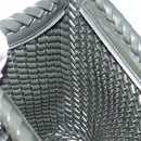Bottega Veneta INTRECCIATO Clutch Bag Leather Dark Brown Silver Auth 207291M-16
