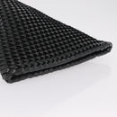 Bottega Veneta INTRECCIATO Clutch Bag Leather Dark Brown Silver Auth 207291M-6