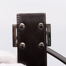 FENDI Zucca Canvas Mamma Baguette Shoulder Bag Black Silver Auth 207292V-10