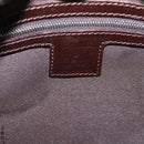 FENDI Zucca Canvas Mamma Baguette Shoulder Bag Black Silver Auth 207292V-18