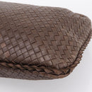 Bottega Veneta INTRECCIATO Hobo Shoulder Bag Leather Brown 115654 Auth 207295V-16