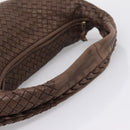 Bottega Veneta INTRECCIATO Hobo Shoulder Bag Leather Brown 115654 Auth 207295V-7