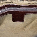 FENDI Zucca Canvas Mamma Baguette Shoulder Bag Brown Silver Auth 207296A-18