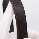 FENDI Zucca Canvas Mamma Baguette Shoulder Bag Brown Silver Auth 207296A-25