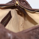 Bottega Veneta INTRECCIATO Hobo Shoulder Bag Leather Brown 115653 Auth 207297V-19