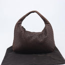 Bottega Veneta INTRECCIATO Hobo Shoulder Bag Leather Brown 115653 Auth 207297V-12