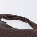 Bottega Veneta INTRECCIATO Hobo Shoulder Bag Leather Brown 115653 Auth 207297V-8