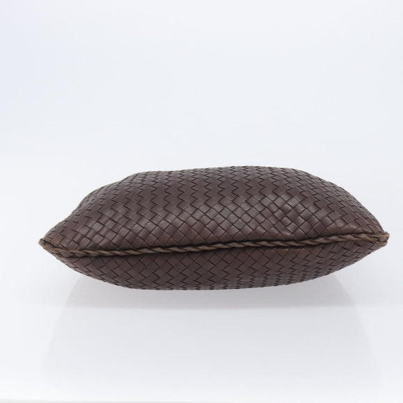 Bottega Veneta INTRECCIATO Hobo Shoulder Bag Leather Brown 115653 Auth 207297V