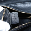 CELINE Luggage Micro Shopper Hand Bag Leather Black Gold Tone Auth 207298V-12