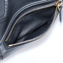 CELINE Luggage Micro Shopper Hand Bag Leather Black Gold Tone Auth 207298V-23