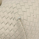 Bottega Veneta INTRECCIATO Hand Bag Leather Ivory Auth 207300A-16
