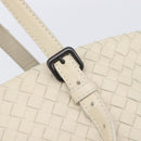 Bottega Veneta INTRECCIATO Hand Bag Leather Ivory Auth 207300A-19