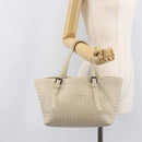 Bottega Veneta INTRECCIATO Hand Bag Leather Ivory Auth 207300A-25