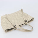Bottega Veneta INTRECCIATO Hand Bag Leather Ivory Auth 207300A-7