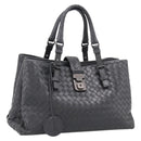 Bottega Veneta INTRECCIATO Hand Bag Leather Gray Auth 207303V-1