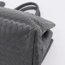 Bottega Veneta INTRECCIATO Hand Bag Leather Gray Auth 207303V-10