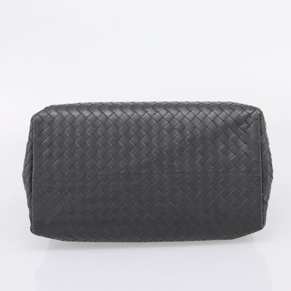 Bottega Veneta INTRECCIATO Hand Bag Leather Gray Auth 207303V