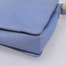 Salvatore Ferragamo Vala Hand Bag Leather 2way Blue Gold Tone Auth 207304-13