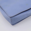 Salvatore Ferragamo Vala Hand Bag Leather 2way Blue Gold Tone Auth 207304-16