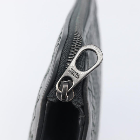 Bottega Veneta INTRECCIATO Clutch Bag Leather Gray Auth 207305V
