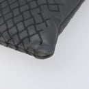 Bottega Veneta INTRECCIATO Clutch Bag Leather Gray Auth 207305V-8