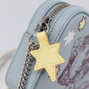GUCCI Yuko Higuchi Chain Shoulder Bag Leather Light Blue 860648 Auth 207306M-17