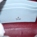 GUCCI Yuko Higuchi Chain Shoulder Bag Leather Light Blue 860648 Auth 207306M-18