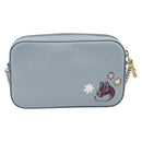 GUCCI Yuko Higuchi Chain Shoulder Bag Leather Light Blue 860648 Auth 207306M-3