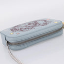 GUCCI Yuko Higuchi Chain Shoulder Bag Leather Light Blue 860648 Auth 207306M-6