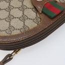 GUCCI GG Supreme Web Sherry Line Shoulder Bag PVC Beige 904 02 047 Auth 207308-11
