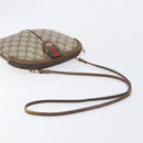 GUCCI GG Supreme Web Sherry Line Shoulder Bag PVC Beige 904 02 047 Auth 207308-12