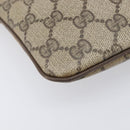 GUCCI GG Supreme Web Sherry Line Shoulder Bag PVC Beige 904 02 047 Auth 207308-20