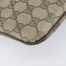 GUCCI GG Supreme Web Sherry Line Shoulder Bag PVC Beige 904 02 047 Auth 207308-22