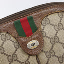 GUCCI GG Supreme Web Sherry Line Shoulder Bag PVC Beige 904 02 047 Auth 207308-23
