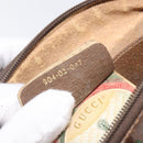 GUCCI GG Supreme Web Sherry Line Shoulder Bag PVC Beige 904 02 047 Auth 207308-31