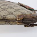 GUCCI GG Supreme Web Sherry Line Shoulder Bag PVC Beige 904 02 047 Auth 207308-6