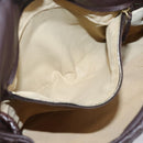 Bottega Veneta INTRECCIATO Shoulder Bag Leather Brown Gold 162117 Auth 207312V-24