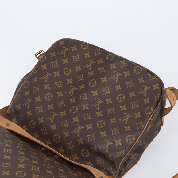 LOUIS VUITTON Monogram Saumur 35 Shoulder Bag M42254 LV Auth 207313