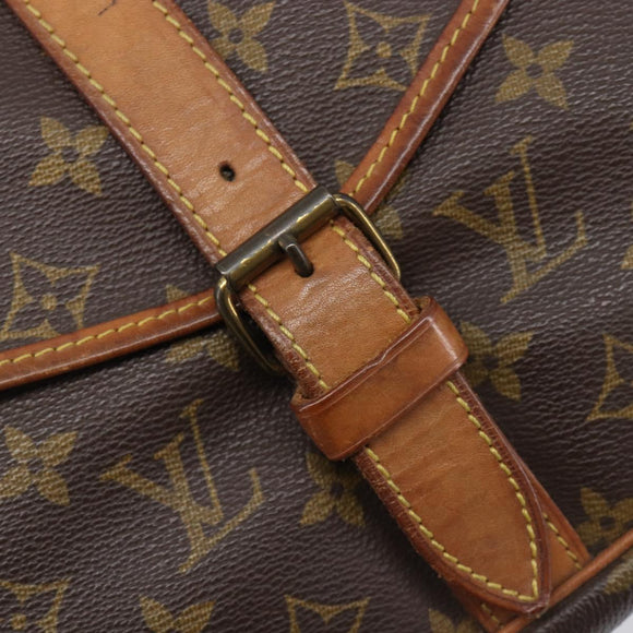 LOUIS VUITTON Monogram Saumur 35 Shoulder Bag M42254 LV Auth 207313