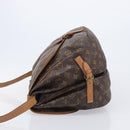 LOUIS VUITTON Monogram Saumur 35 Shoulder Bag M42254 LV Auth 207313-5