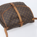 LOUIS VUITTON Monogram Saumur 35 Shoulder Bag M42254 LV Auth 207313-6