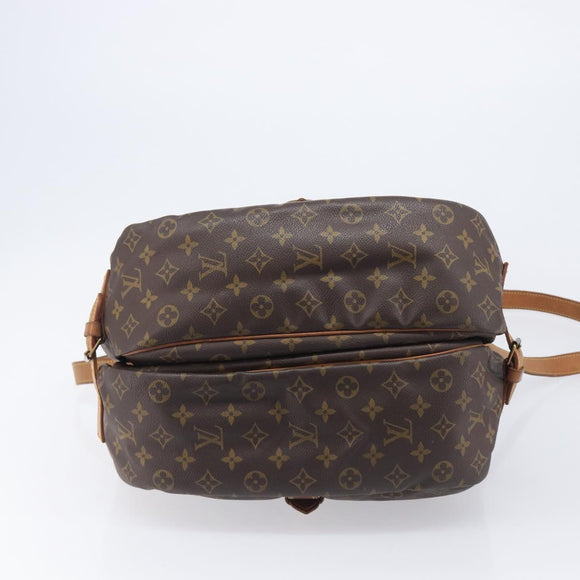 LOUIS VUITTON Monogram Saumur 35 Shoulder Bag M42254 LV Auth 207313