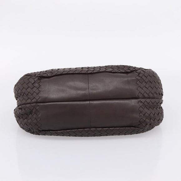 Bottega Veneta INTRECCIATO Campana Shoulder Bag Leather 125787 Auth 207314V