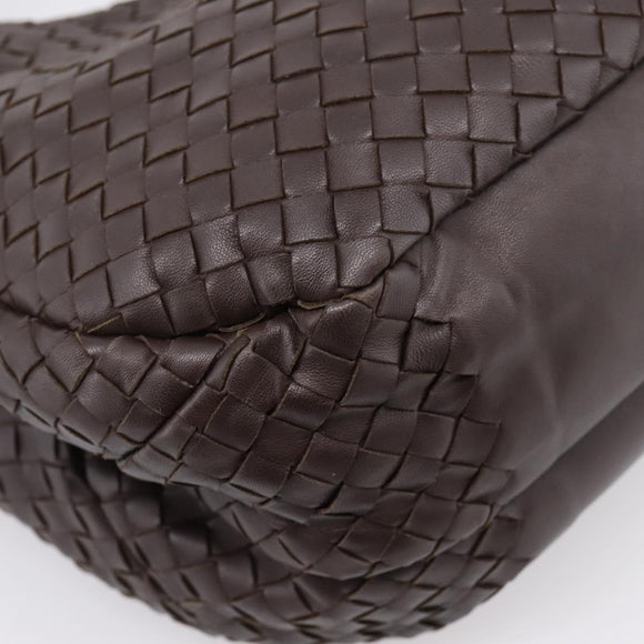 Bottega Veneta INTRECCIATO Campana Shoulder Bag Leather 125787 Auth 207314V