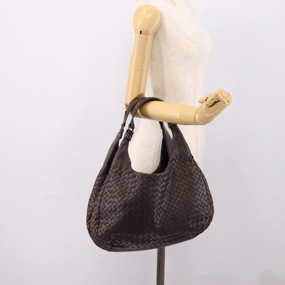 Bottega Veneta INTRECCIATO Campana Shoulder Bag Leather 125787 Auth 207314V